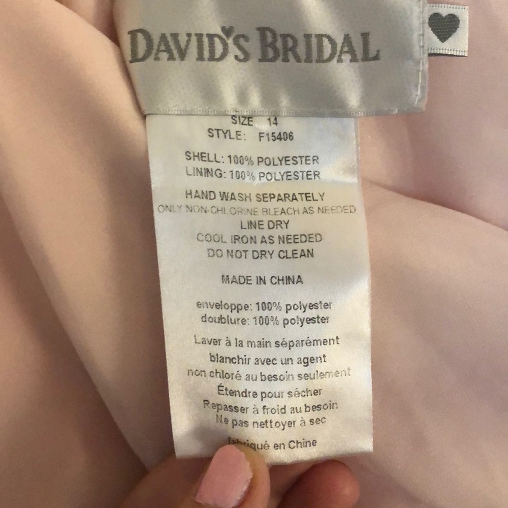 David’s Bridal Chiffon Sweetheart Dress - Picture 7 of 8